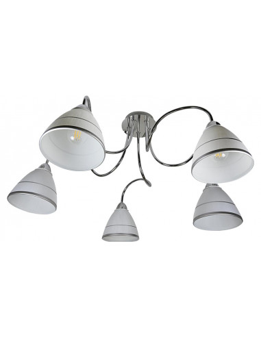 CANDELLUX ELF LAMPA SUFITOWA 5X40W E14 CHROM 35-72603