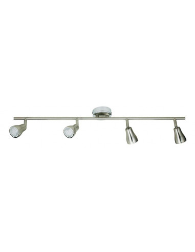 CANDELLUX LAMPA JAWA LISTWA 4X7W GU10 ENERGO  NIKEL MATT 94-16259