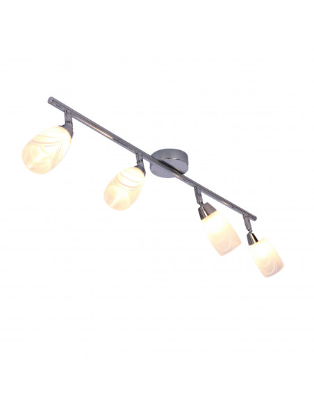 CANDELLUX LAMPA LAUFER LISTWA 4X40W G9 CHROM 94-28412