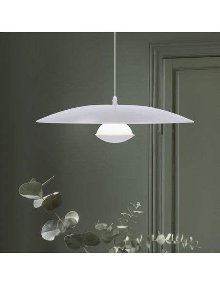 CANDELLUX LAMPA WISZĄCA LUND 1 BIAŁY 115x48x48 50133055