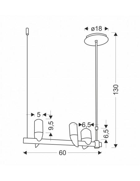 CANDELLUX LAMPA WISZĄCA SAKAI 3 CZARNY ZŁOTY 50233077