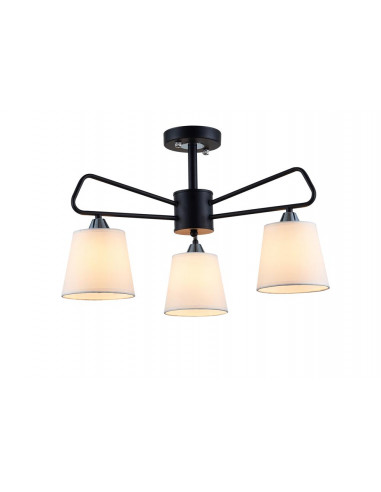 CANDELLUX LAMPA WISZĄCA MORLEY 3 CZARNY 50203091
