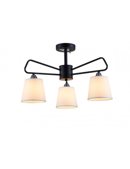 CANDELLUX LAMPA WISZĄCA MORLEY 3 CZARNY 50203091
