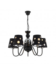 CANDELLUX LAMPA WISZĄCA BATLEY 5 CZARNY 50205106