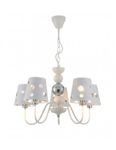 CANDELLUX LAMPA WISZĄCA BATLEY 5 BIAŁY 50205110