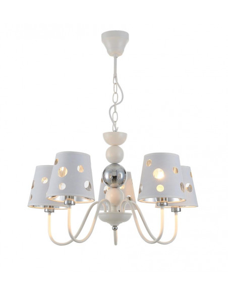 CANDELLUX LAMPA WISZĄCA BATLEY 5 BIAŁY 50205110