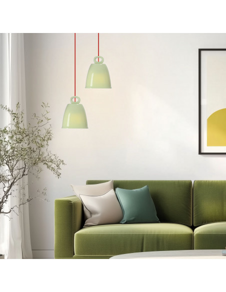 CANDELLUX LAMPA WISZĄCA SEWILLA S 1 ZIELONY 50101142