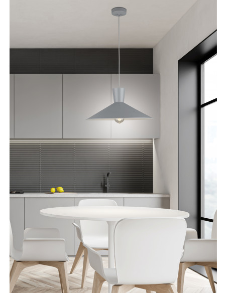 CANDELLUX LAMPA WISZĄCA ELISTA 1 SZARY 50101246