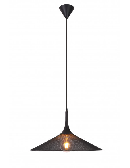 CANDELLUX LAMPA WISZACA KIRUNA L 1 CZARNY 110x50x50 50101203