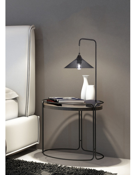 CANDELLUX LAMPA STOŁOWA KIRUNA 1 CZARNY 55x25x30 50501206