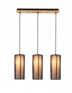 CANDELLUX LAMPA WISZĄCA KIOTO 3 CZARNY 120x12x60 50103219