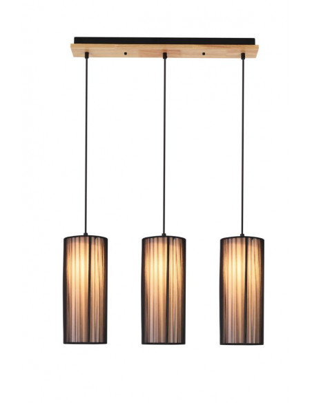 CANDELLUX LAMPA WISZĄCA KIOTO 3 CZARNY 120x12x60 50103219