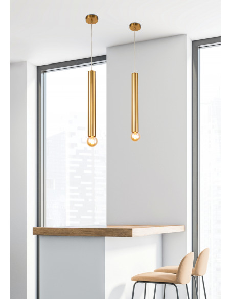 CANDELLUX LAMPA WISZĄCA AUSTIN, SLIM 500 mm 1 ZŁOTY 50101231