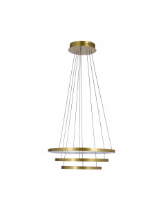 CANDELLUX LUNE LAMPA WISZĄCA 50+40+30 ZŁOTY 60W LED 4000K 33-76397