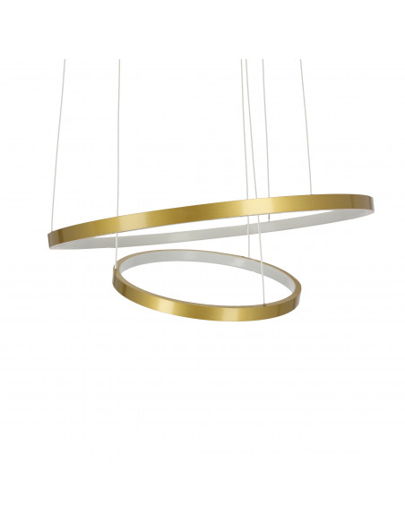 CANDELLUX LUNE LAMPA WISZĄCA 50+30 ZŁOTY 40W LED 4000K 32-76281