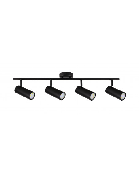 CANDELLUX Colly lampa sufitowa czarny 4x15w gu10 klosz czarny 94-01641