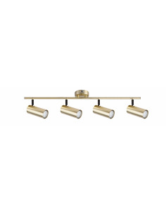 CANDELLUX Colly lampa sufitowa mosiądz 4x15w gu10 klosz mosiądz 94-01740