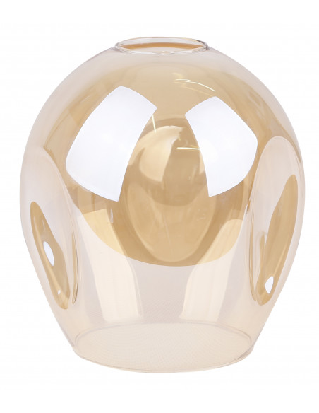 CANDELLUX Aspa lampa wisząca czarny 6x40w e27 klosz brązowy 36-00620