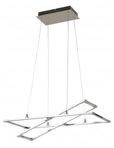 CANDELLUX KSEROS LAMPA WISZĄCA 60X30 35W LED SREBRNO SZARY 4000K APETI A0033-320