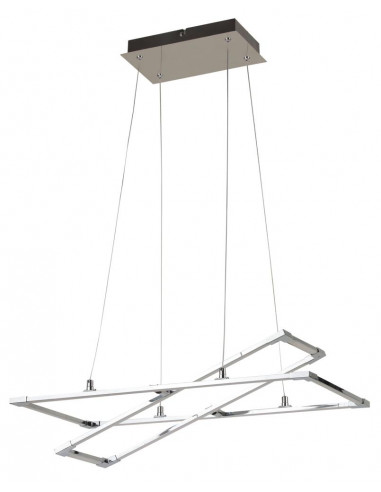 CANDELLUX KSEROS LAMPA WISZĄCA 60X30 35W LED SREBRNO SZARY 4000K APETI A0033-320