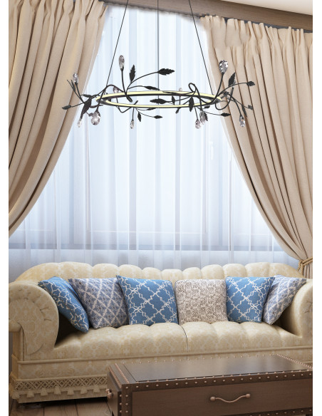 CANDELLUX GIAROS LAMPA WISZĄCA 65 36W LED CZARNY 4000K APETI A0028-320