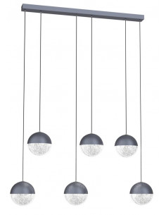 CANDELLUX FURNI LAMPA WISZĄCA 6X5W LED SZARY 4000K APETI A0031-360