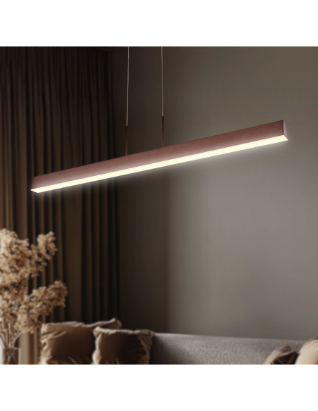 CANDELLUX COCONUT LAMPA WISZĄCA 100X8 28W LED BRĄZOWY 4000K APETI A0010-310