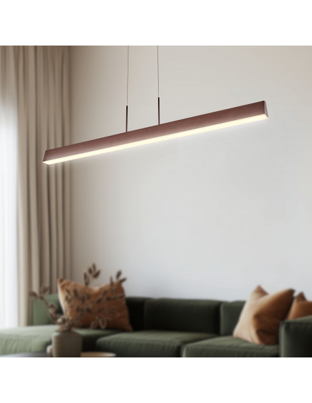 CANDELLUX COCONUT LAMPA WISZĄCA 100X8 28W LED BRĄZOWY 4000K APETI A0010-310