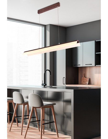 CANDELLUX CURACOA LAMPA WISZĄCA 100X16 33W LED BRĄZOWY 4000K APETI A0011-320