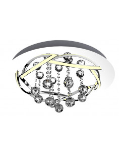 CANDELLUX KORFU LAMPA SUFITOWA PLAFON 50 30W LED CHROMOWY 4000K APETI A0016-160