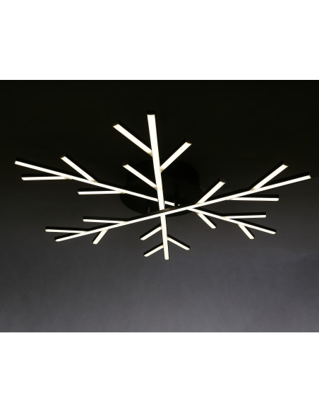 CANDELLUX SAMOS LAMPA SUFITOWA PLAFON 70 40W LED CZARNY 4000K APETI A0017-130