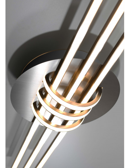 CANDELLUX NAKSOS LAMPA WISZĄCA PLAFON 110X22 40W LED SATYNA NIKIEL 4000K APETI A0018-160