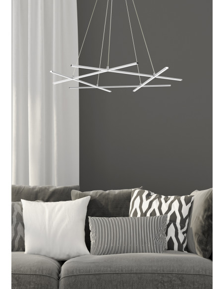 CANDELLUX ANDROS LAMPA WISZĄCA 82X78 50W LED SREBRNY 4000K APETI A0020-350