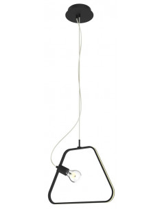 CANDELLUX IKARIA LAMPA WISZĄCA 42 1X60W E27 LED+12W LED CZARNY 4000K A0023-321