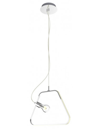 CANDELLUX IKARIA LAMPA WISZĄCA 42 1X60W E27 LED+12W LED CHROMOWY 4000K APETI A0023-320