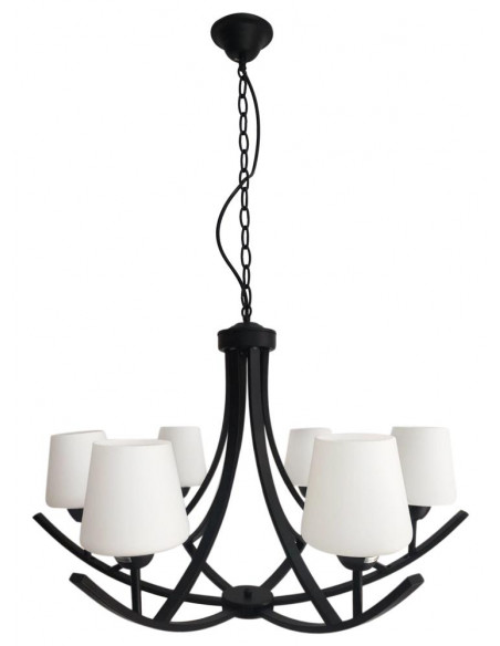 CANDELLUX LONDYN LAMPA WISZĄCA 6X60W E27 CZARNY 36-38845