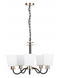 CANDELLUX SCHUBERT LAMPA WISZĄCA 5X40W E27 CZARNY 35-74249