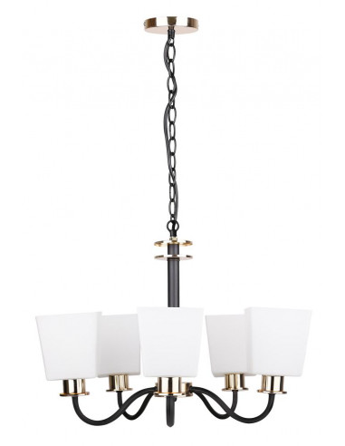 CANDELLUX SCHUBERT LAMPA WISZĄCA 5X40W E27 CZARNY 35-74249
