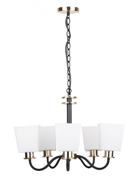 CANDELLUX SCHUBERT LAMPA WISZĄCA 5X40W E27 CZARNY 35-74249