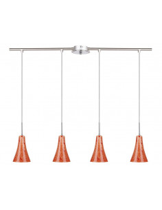 CANDELLUX RUFI LAMPA WISZĄCA 4X40 W E14 CHROM/SATYNA NIKIEL 34-14668