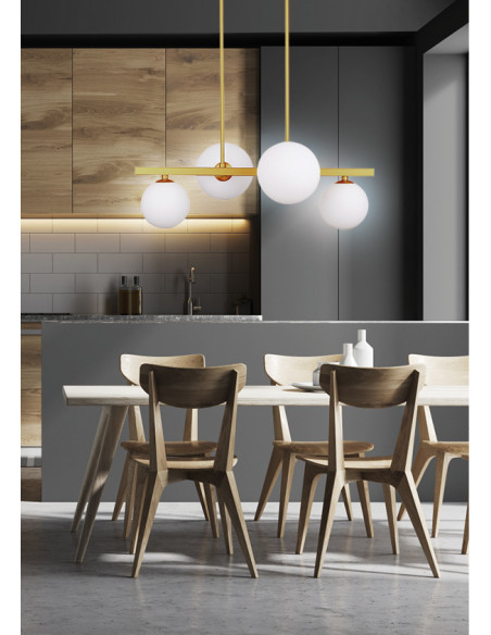 CANDELLUX KAMA LAMPA WISZĄCA 4X28W G9 MOSIĄDZ 34-73426