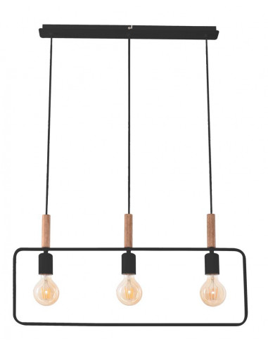 CANDELLUX FRAME LAMPA WISZĄCA 3X60W E27 CZARNY 33-73525