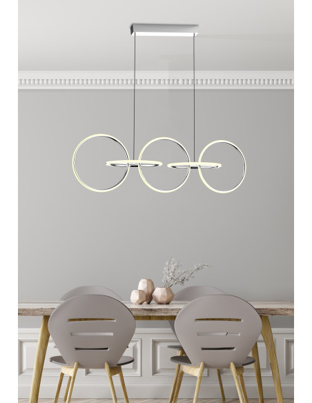 CANDELLUX KOS ZWIS 114X35 60W LED CHROMOWY 4000K A0022-350