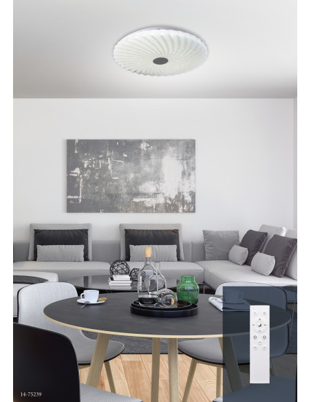 CANDELLUX CALIPSO LAMPA SUFITOWA PLAFON 60W LED 48,5 CM ZMIENNA BARWA I JASNOŚĆ 14-75239