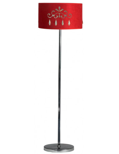 CANDELLUX DECOR LAMPA PODLOGOWA CZERWONA 1X60W E27 + ABAŻUR 77-30729 51-81158