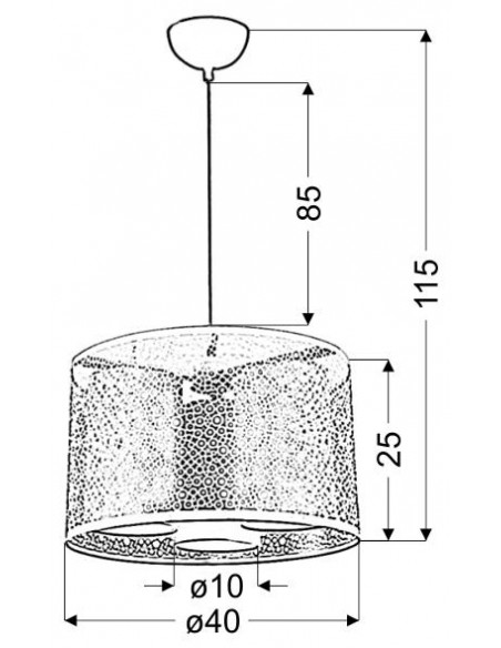 CANDELLUX MADRAS LAMPA WISZĄCA 3X40W E14 BIAŁY 33-27290