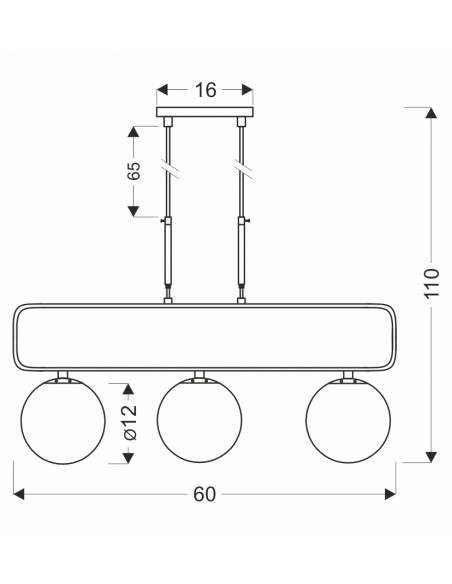 CANDELLUX Jove lampa wisząca mosiądz 3x20w g9 klosz biały 33-01573