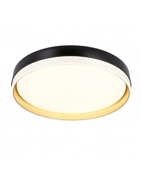 CANDELLUX Florida lampa sufitowa plafon biało złoty+czarny 24w led 38 cm klosz biały 13-11343