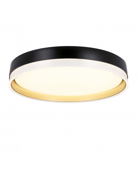 CANDELLUX Florida lampa sufitowa plafon biało złoty+czarny 24w led 38 cm klosz biały 13-11343