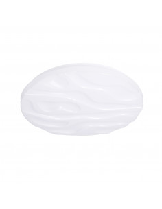 CANDELLUX Nevada lampa sufitowa plafon biały 24w led 38,5 cm klosz biały efect sky 13-11336